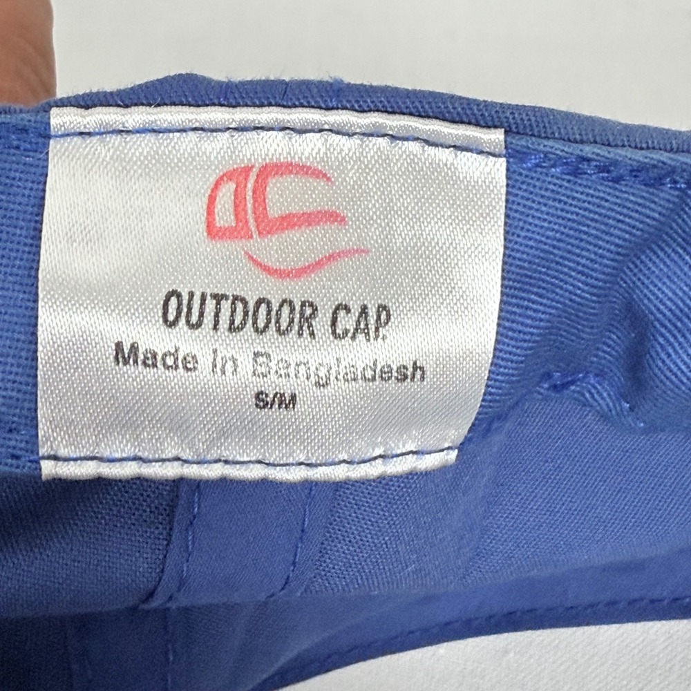 Kansas Jayhawks Outdoor Cap Baseball Hat S/M College NCAA Red Blue - Picture 11 of 11